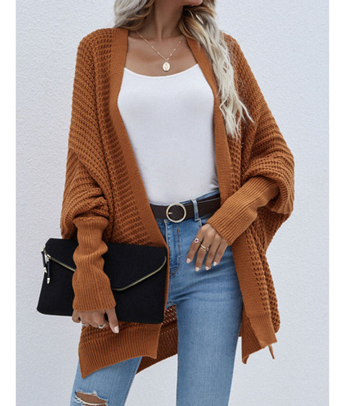 Roupa De Malha Com Manga Em Forma De Asa De Morcego, Bainha 0 Roupa De Malha Com Manga Em Forma De Asa De Morcego, Bainha 0