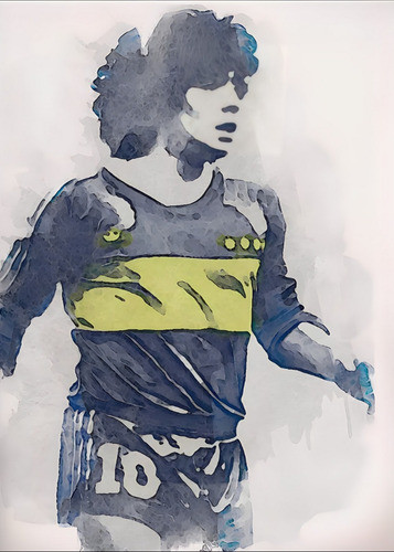 Póster Diego Maradona Autoadhesivo 60x42cm #29 0