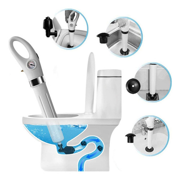 Desentupimento Pneumático Do Vaso Sanitário Com Kit E Bomba 1