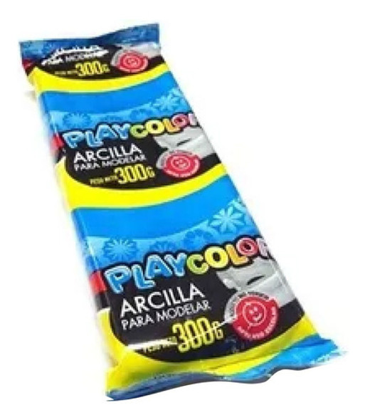 Pack X4 Arcilla P Modelar Playcolor 300gr Apto Uso Escolar 0