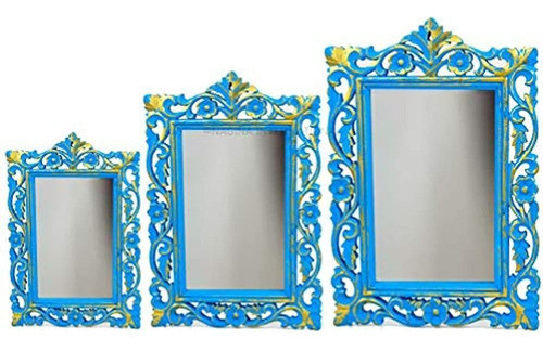 Nagina International Juego De 3 Espejo De Pared Decorativo A 0