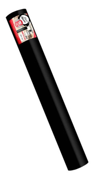 Papel Adesivo Impermeavel Vinilico Lavável Colante Preto 5m 1