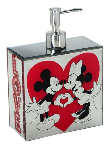 Dispenser Sabonete Mickey E Minnie Love Saboneteira Cod8347 1