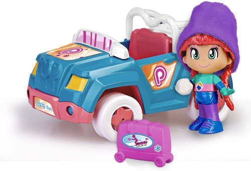 Muñeca Famosa Pinypon Coche Nieve De Esquí Con Accesorios 0