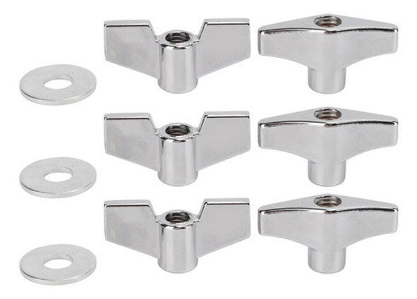 Conjunto De Tambores Fixed Wing Nuts Type T Stand Nut Cymbal 1