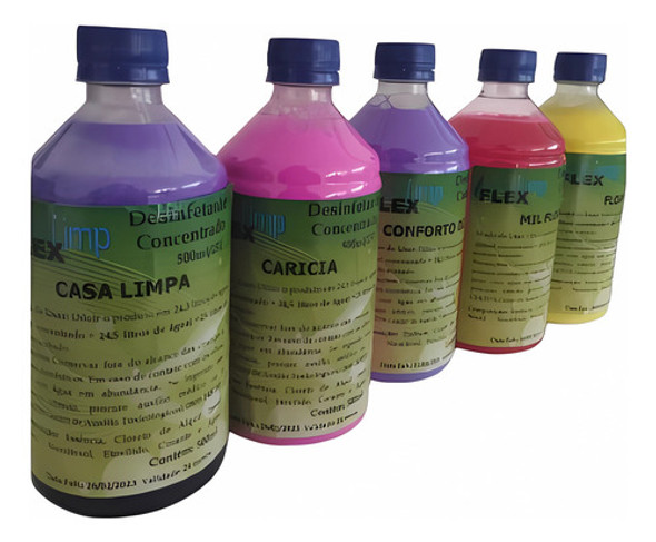 Desinfetante Conc 500ml Faz 25l Frescor, Casa Limpa, Algas 0
