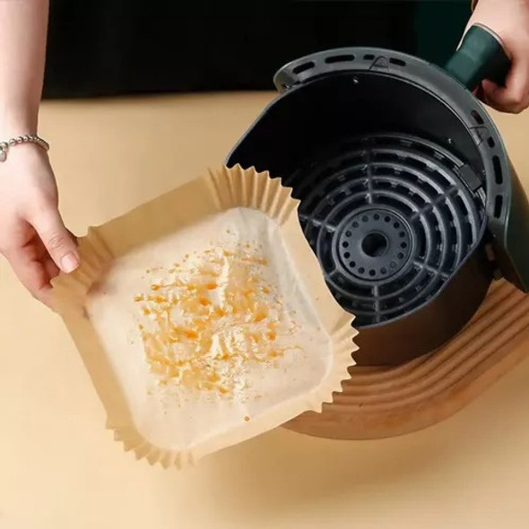 Forma Papel Air Fryer Quadrado A Prova D'água E Óleo 50 Un 1