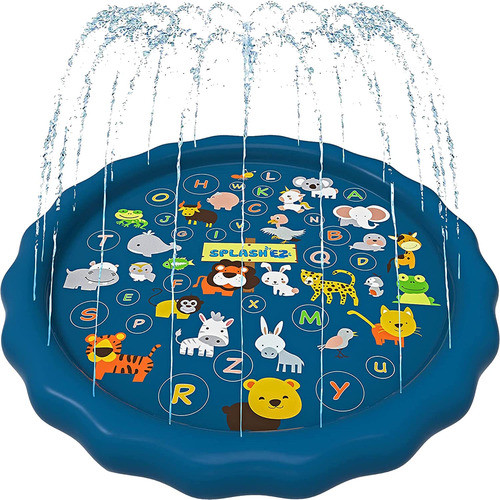 Splashez 3 Em 1 Splash Pad, Aspersor E Piscina Infantil Para 0