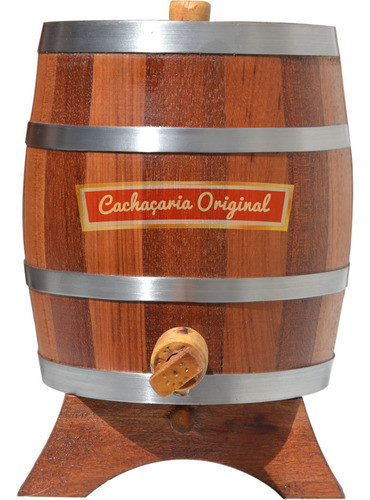 Barril Jequitibá Rosa Vertical 1 Litros Madeira 1