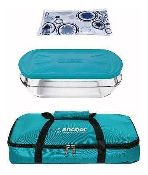 Anchor Hocking 10194 3qt Essentials Bakentake Tote 0