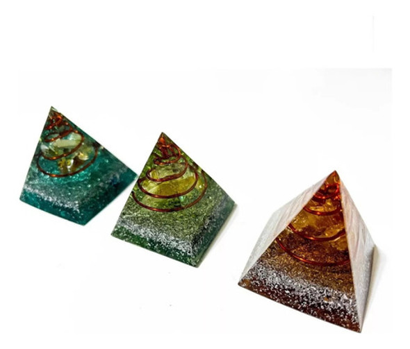 Piramide Orgon Orgonita Egipcia Energetica Tarot X 3 Unid. 0