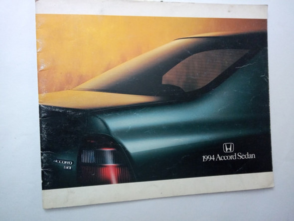 Honda Accord Sedan ' 94 Folleto Publicitario 22 Pág Color 0