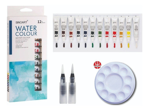 Aquarela Pentel + Godê  + Waterbrush 0