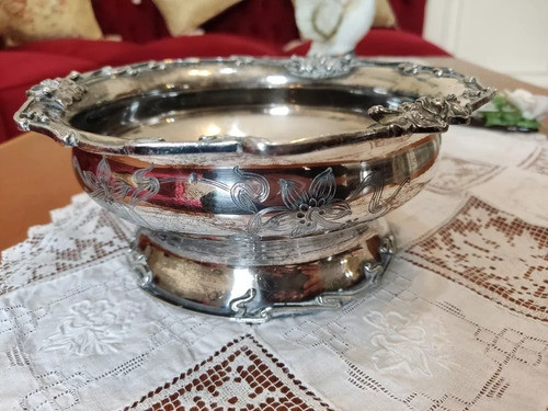 Bandeja De Alpaca Y Plata Artis Sellada Ideal Centro De Mesa 1