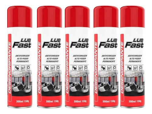 Kit 5 Óleo Lubrifica Desengripante Antiferrugem 300ml Multiu 1