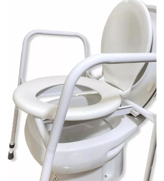 Silla De Baño Eleva Inodoro Portátil Sin Respaldo 0