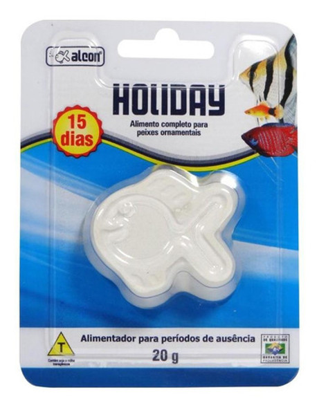 Kit Alcon Férias Alimentador Holiday 20g P/ 15 Dias C/ 4 Un. 0