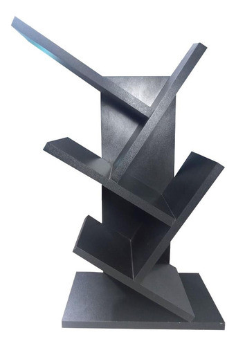 Livreiro Prateleira Revista/ Livro/ Cd/ Dvd Madeira - Preto 0