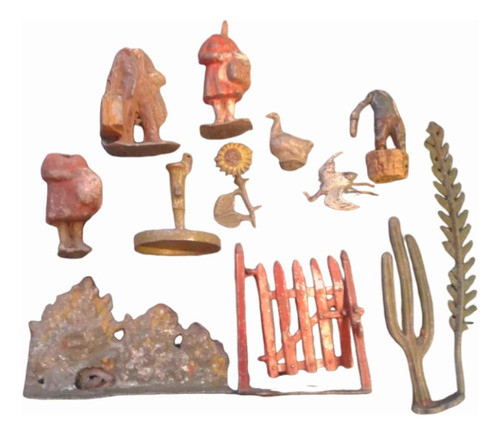 Antiguo Juguete Soldadito  Plomo Eg Toys Granja Don Fabian 0