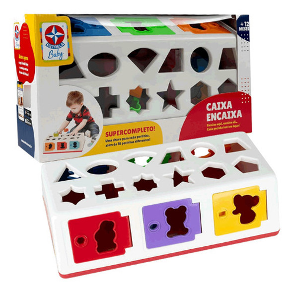 Brinquedo Educativo Caixa Encaixa Peças Criativo Estrela 0
