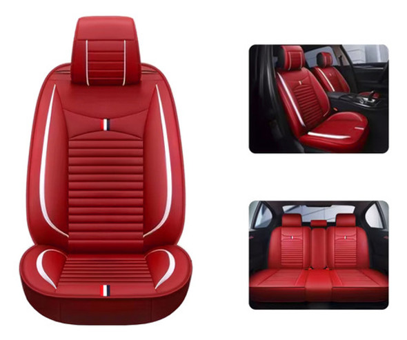 Funda Cubre Asiento Ecocuero Rojo - Compatible Airbag 0 Funda Cubre Asiento Ecocuero Rojo - Compatible Airbag 0