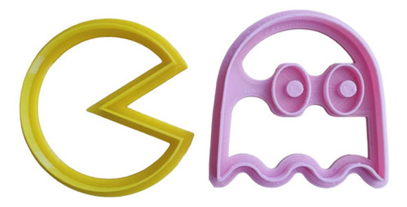 Cortantes Galletas Cerámica Porcelana Fondant Pacman 0