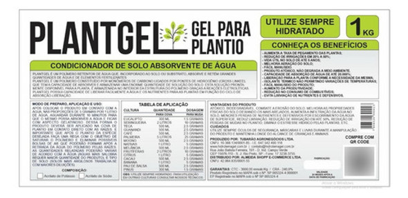 Gel Para Plantio 1 Kg - Com Registro No Mapa 1
