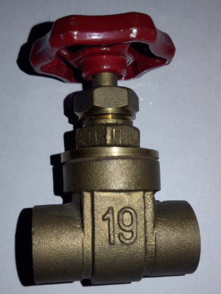 Llave Esclusa 3/4 Bronce Para Soldar  Jm 1 Llave Esclusa 3/4 Bronce Para Soldar  Jm 1