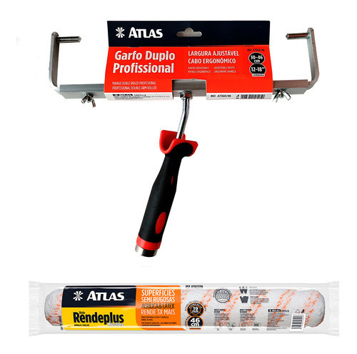 Kit Pintura Garfo Duplo Regulável E Big Rolo Microfibra 46cm 0