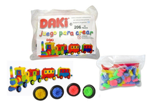 Bolsa Daki 206- Locomotora, 58 Piezas! 0