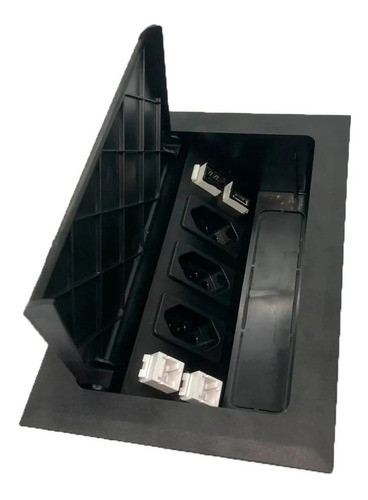 1 Caixa De Embutir Na Mesa, 3 Tomadas 1