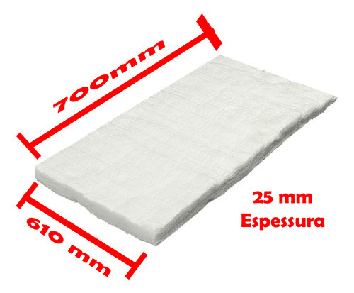Manta Fibra Cerâmica Temp 1260ºc Forja Cutelaria 700x610x25 1