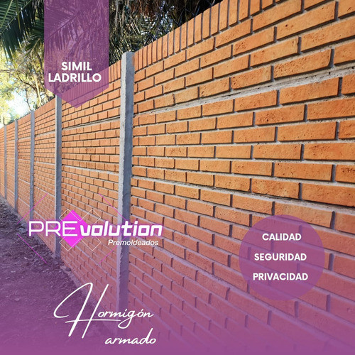 Cerco Tapial Premoldeado Símil Madera Quebracho Durmiente 1