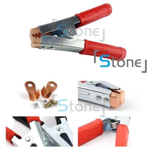 2pair Cocodrilo Clip Conector De Abrazadera De Batería Eléct 1
