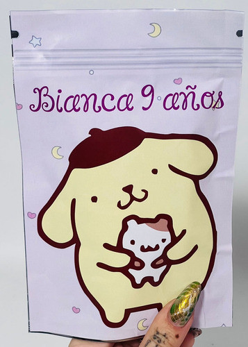 Bolsas Golosineras Zipper Personalizadas X 10 Pompompurin 1