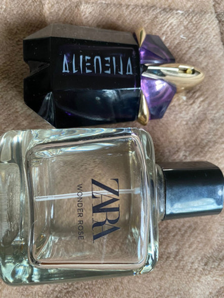 Frascos Perfume Alien T. Mugler Y Zara Wonder Rose Vacíos 0