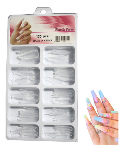 Molde F1 Formatos Europeu Bailarina Unhas Polygel Acrílico 1