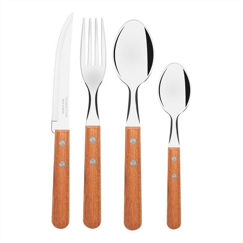 Cubiertos Tramontina Madera 48 Piezas Dynamic 0