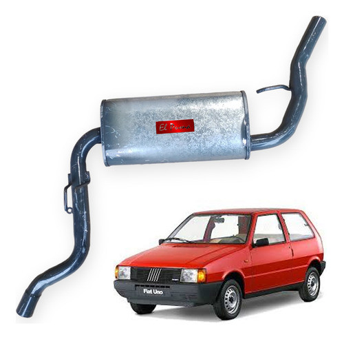 Silenciador Trasero Reforzado Fiat Uno Brasilero 1500 0