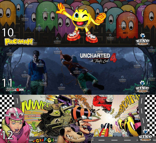 Kit Com 6 Adesivos Para Arcade Fliperama Kings Of Arcade M/2 0