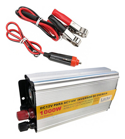 Inversor Transformador Conversor 1000w 12v Para 110v Carro 0 Inversor Transformador Conversor 1000w 12v Para 110v Carro 0