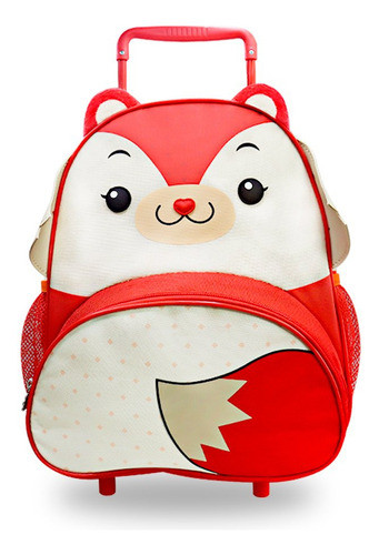 Mochila Infantil Com Rodinhas - Raposa 0