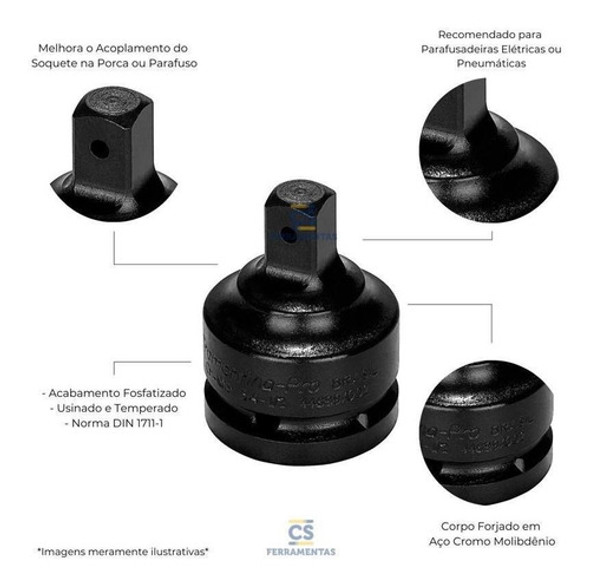 Adaptador Impacto - Macho 3/4 Fêmea 1/2 Tramontina 44899/101 1