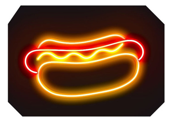 Cartel Neon Led Sandwich - Base Acrílico Fiestas Eventos 1