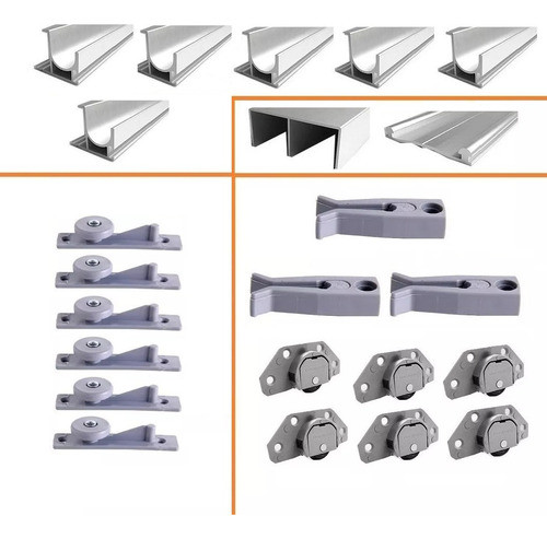 Kit Herraje Placard Ducasse Pampa 3 Mts. 3 Puertas 01-152 0