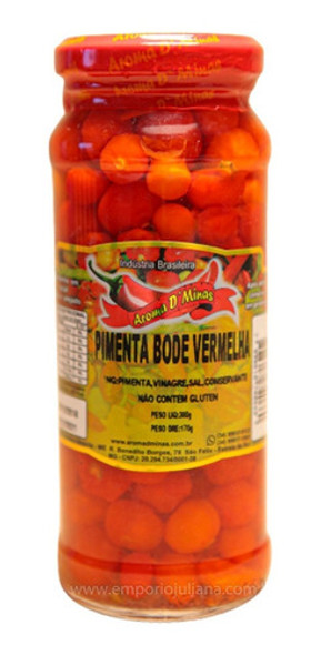 Pimenta Bode Vermelha Em Conserva - 170g 0