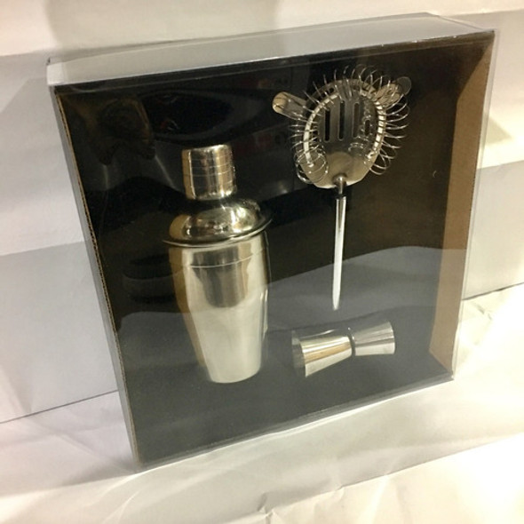 Set De Cocteleria Coctelera Colador Oruga Medida Bartender. 1