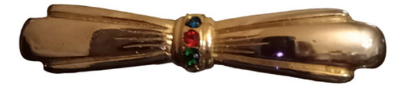 Antiguo Prendedor Broche Metal Dorado Bañado En Oro C°888gfr 0