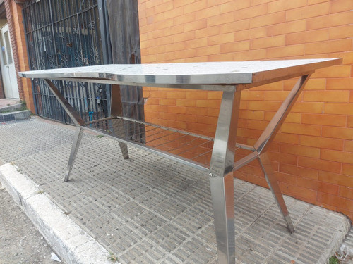 Mesa Industrial Inox Tampo Decorado 1