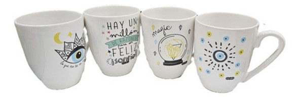 Taza Cerámica Buena Onda 13cm 430ml Varios Diseños 0